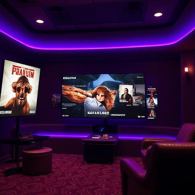 Family watching IPTV on multiple devices